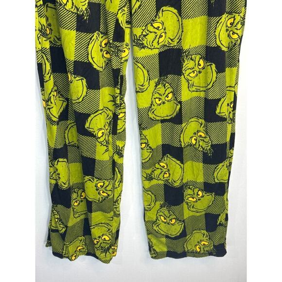 Dr. Seuss The Grinch Plaid Christmas 2 piece Pajama Set Women's Medium NWT - Picture 11 of 14